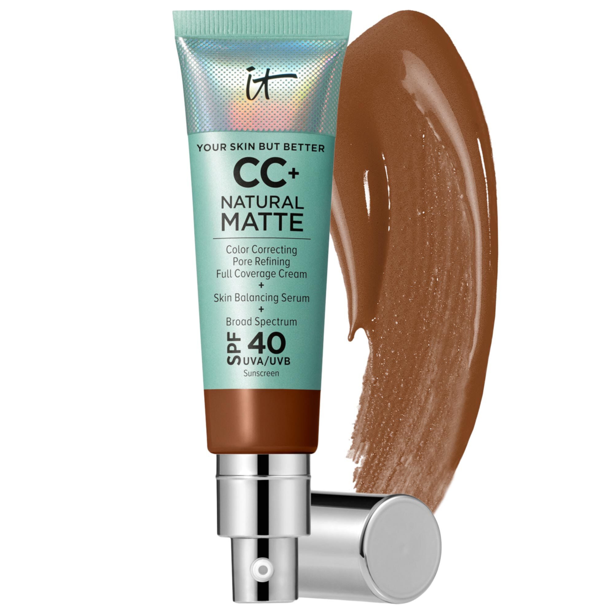 CC+ Крем-основа Натуральный Матовый с SPF 40 для жирной кожи, 30 мл IT Cosmetics