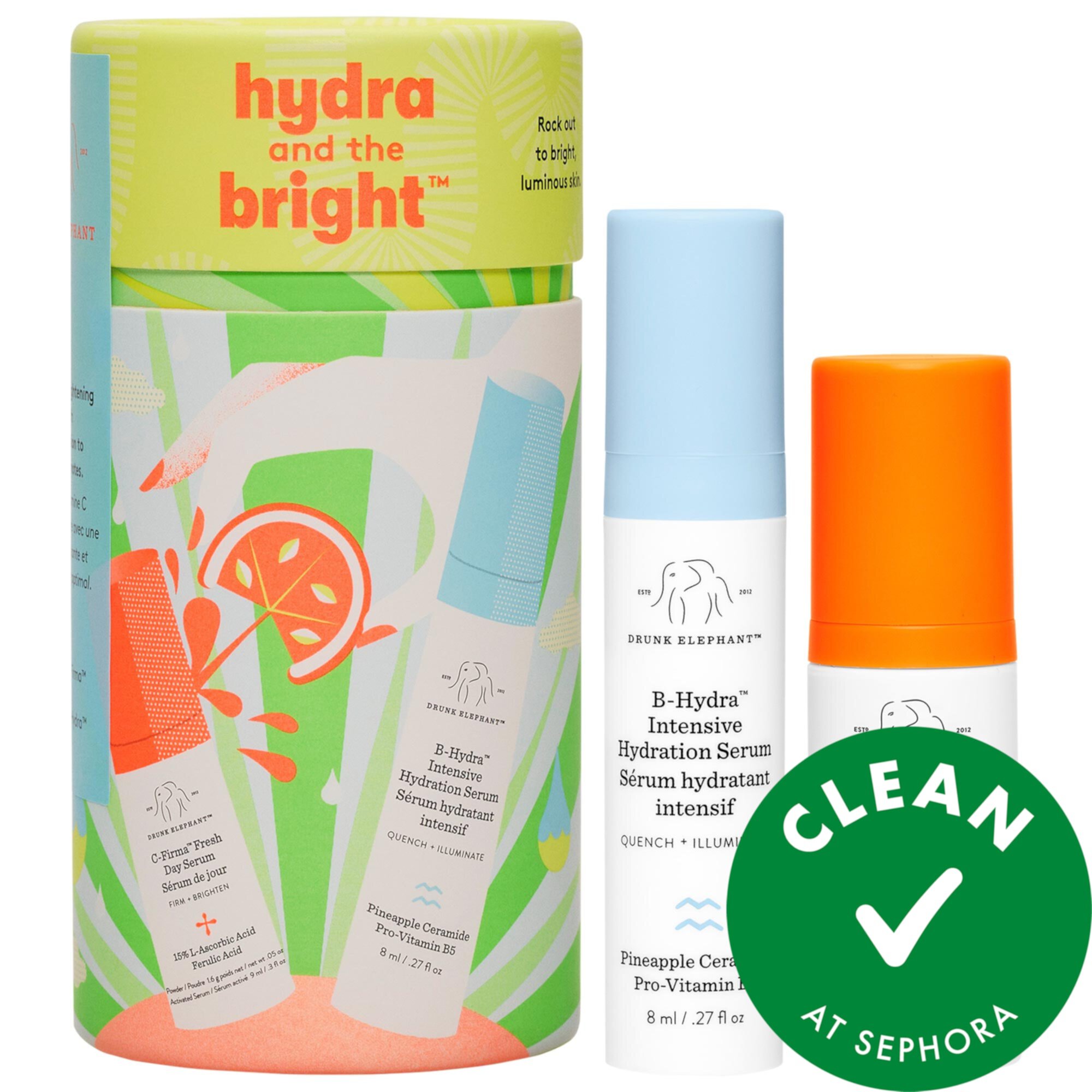 Hydra and the Bright™ Serum Duo Drunk Elephant