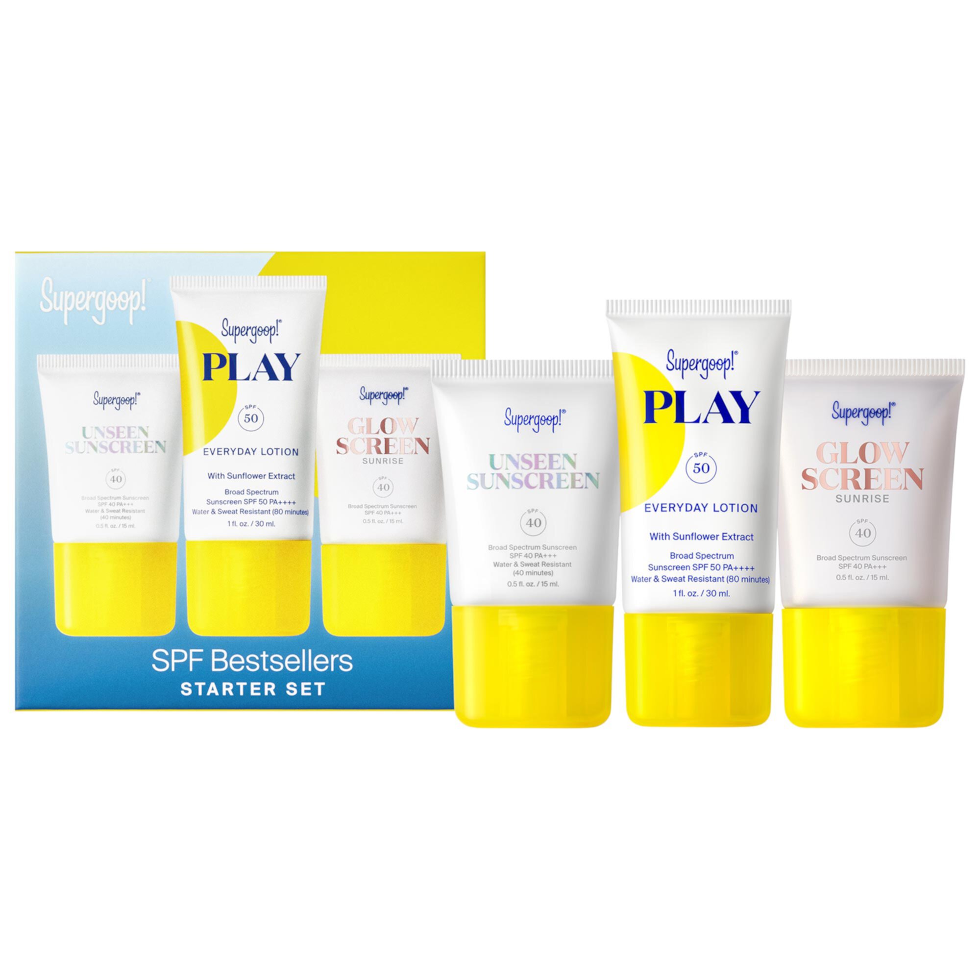 SPF Bestsellers Starter Set Supergoop!