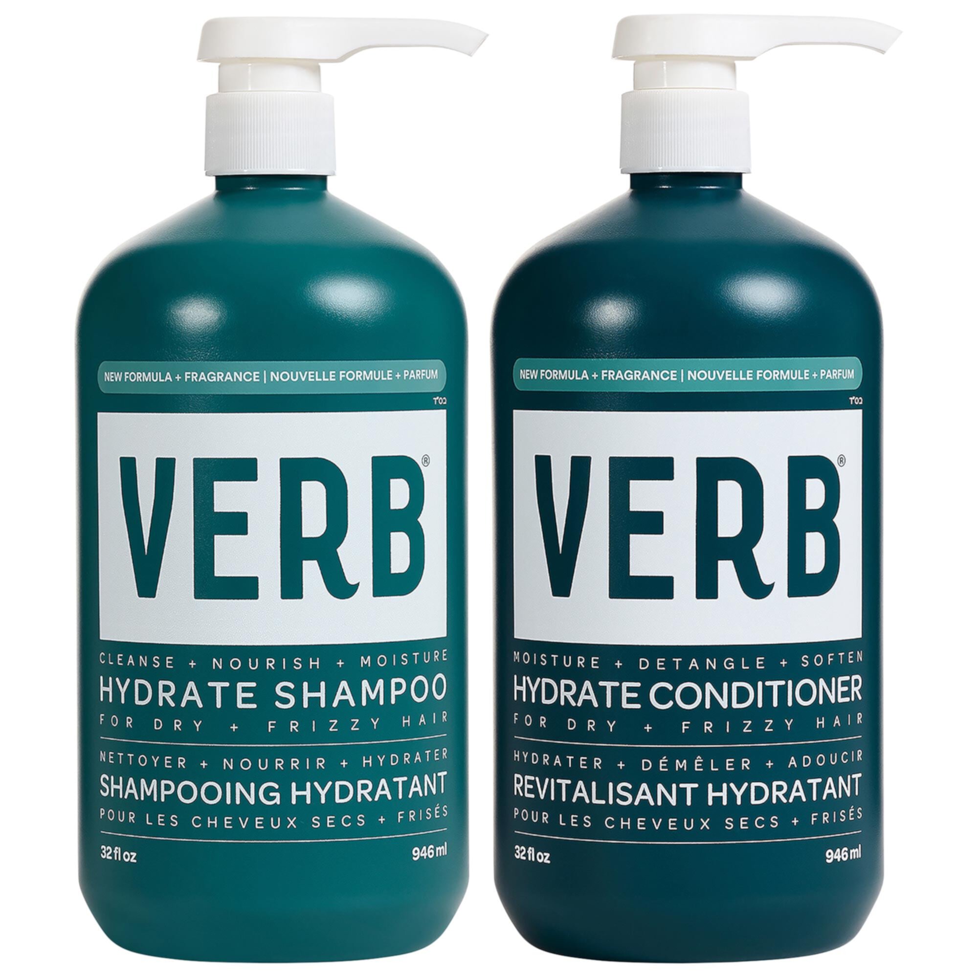 Hydrate Shampoo + Conditioner Jumbo Set for Dry, Frizzy Hair Verb