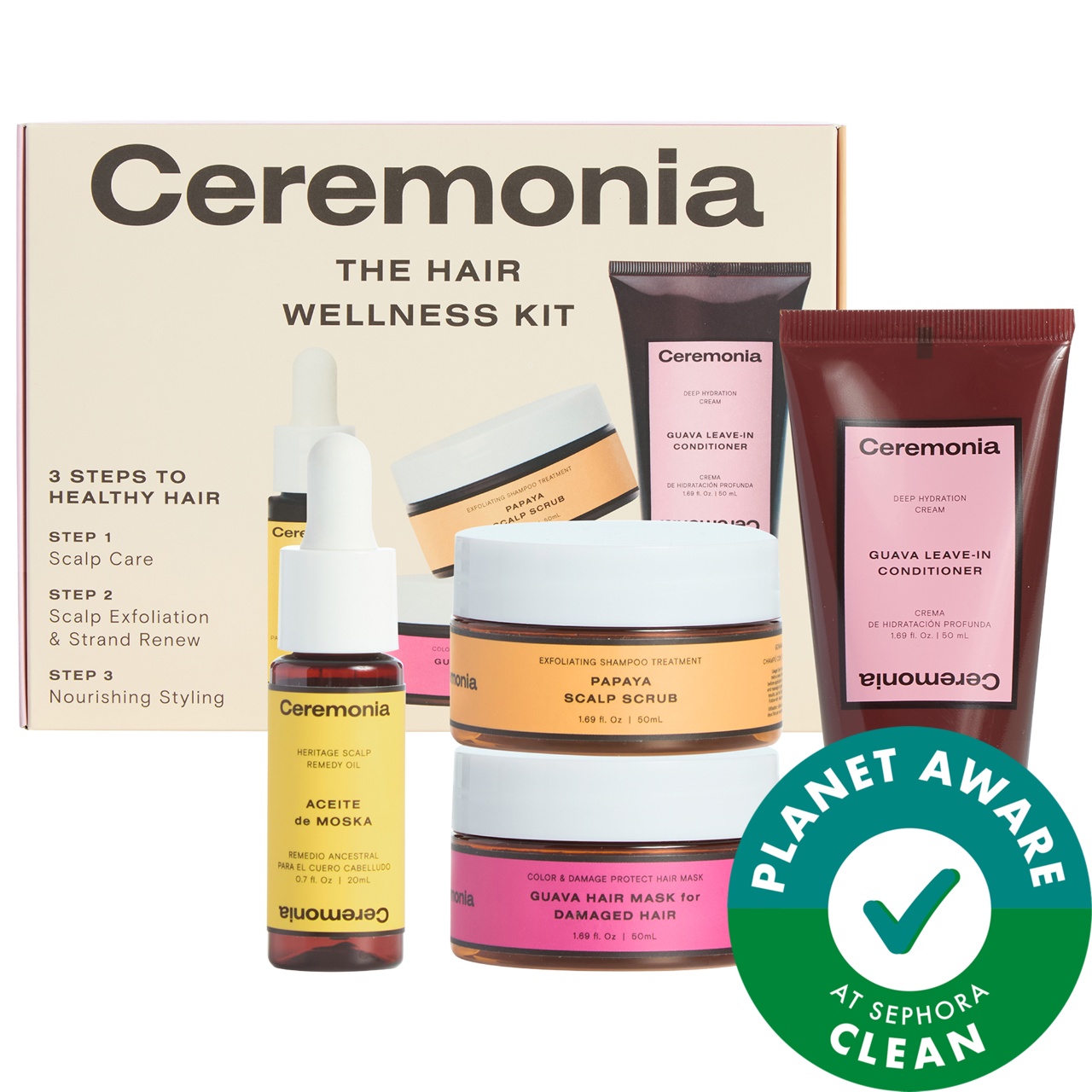 Mini Bestsellers Hair Wellness Set Ceremonia