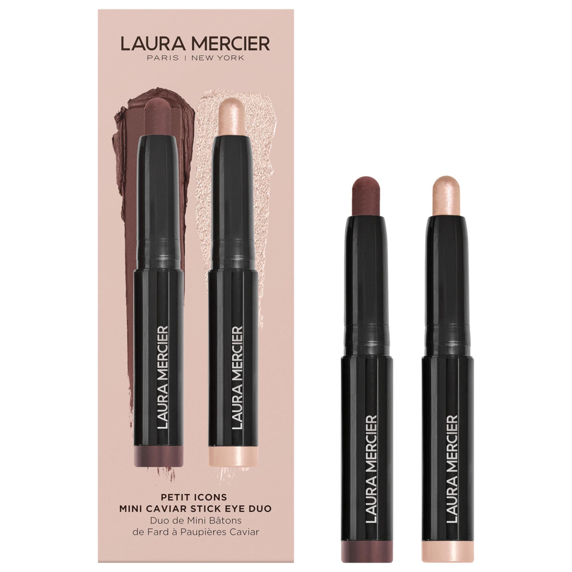 Мини-набор для век Caviar Stick, 2 шт. по 1 г, матовые и шиммерные оттенки Laura Mercier