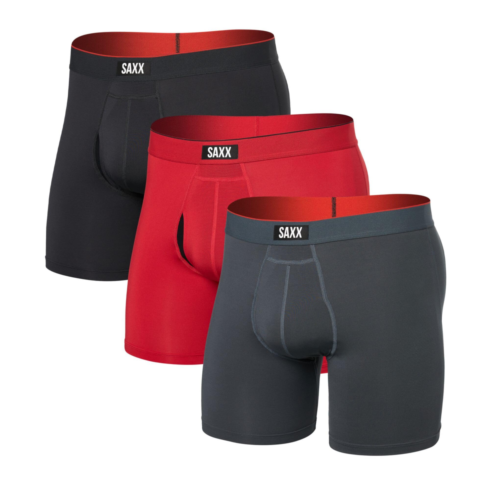 Мужские Трусы SAXX Multi-Sport Mesh Boxer Brief Fly 3-Pack SAXX