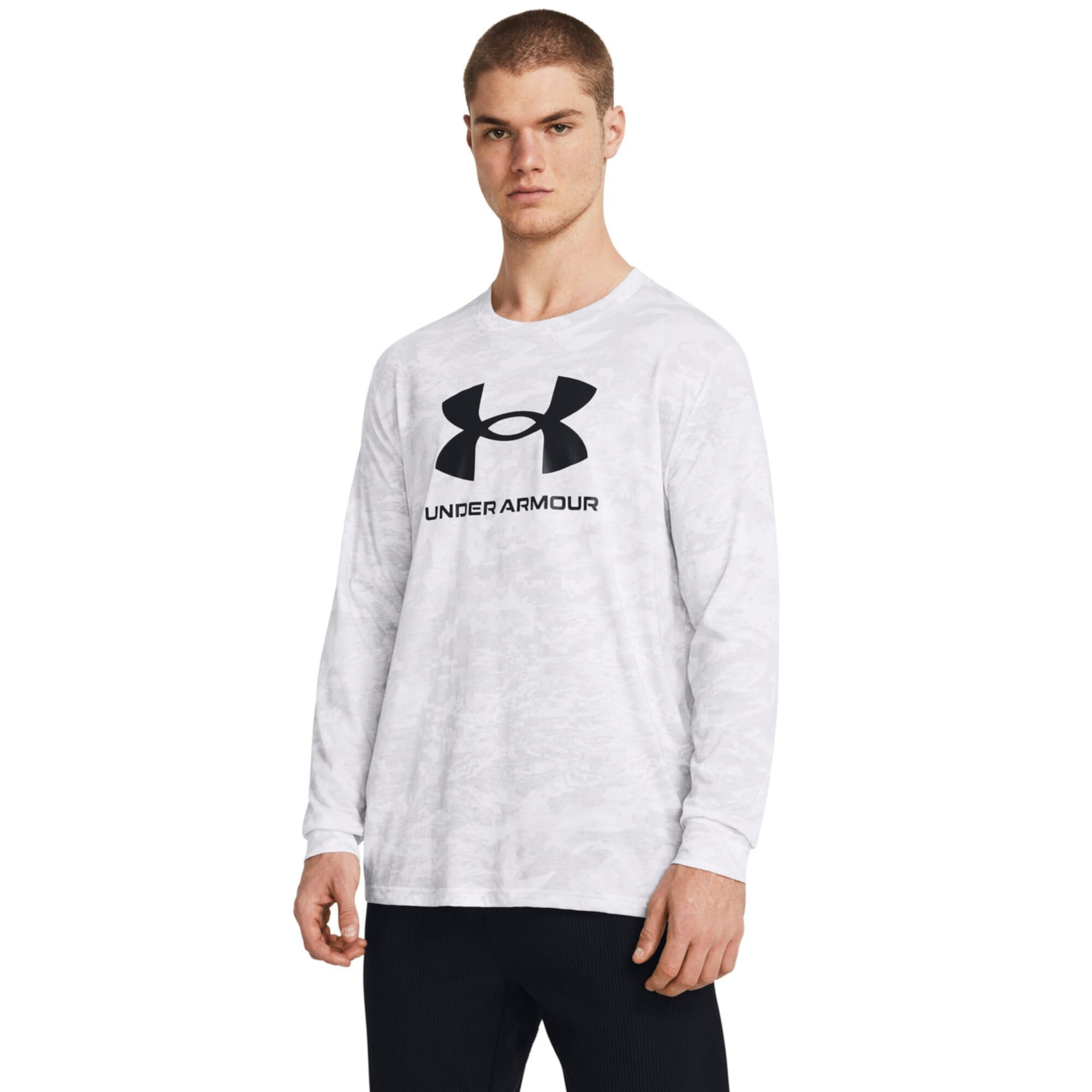 Футболка Under Armour с длинным рукавом и камуфляжным принтом ABC, 100% полиэстер Under Armour