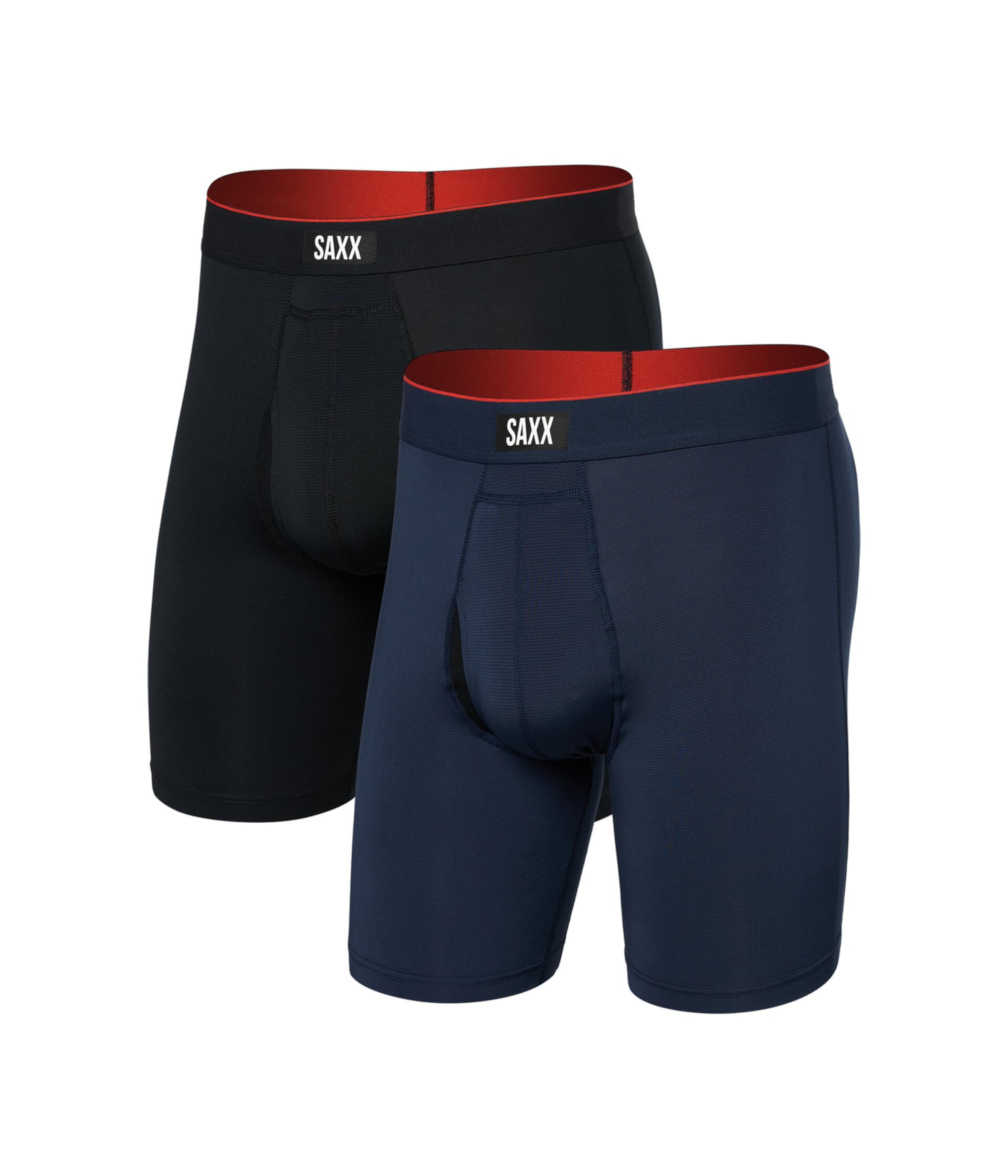 Мужские Трусы SAXX Multi-Sport Mesh Long Boxer Brief Fly 2-Pack SAXX