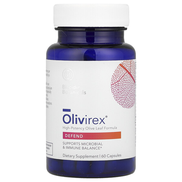 Olivirex®, High-Potency Olive Leaf Formula, 60 Capsules Biocidin Botanicals