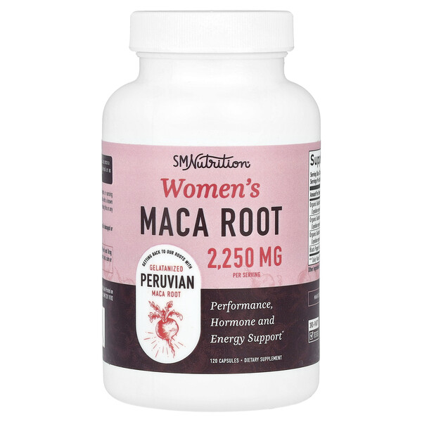 Women's Maca Root, 2,250 mg, 120 Capsules (750 mg per Capsule) SMNutrition