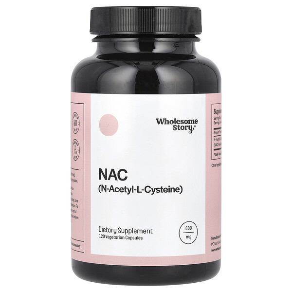 NAC, 600 mg, 120 Vegetarian Capsules Wholesome