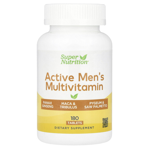 Active Men's Multivitamin, 180 Tablets Super Nutrition