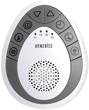 Homedics Rejuvenate White Noise Sound Machine. Travel Sound Machine for Sleep and Relaxing. Great for Travel, Nursery’s and Babies. 6 Relaxing Nature Sounds, Auto-off Timer Homedics