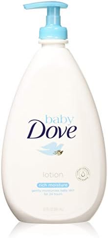 Детские средства по уходу за кожей Dove Baby Dove Rich Moisture Лосьон для лица и тела, 20 унций (упаковка из 4 штук) Dove