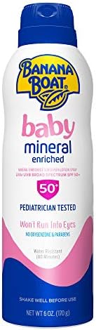 Banana Boat Simply Protect Mineral-Based Sunscreen Lotion for Kids, SPF 50+, Tear Free, 25% Fewer Ingredients, 6oz. Banana Boat