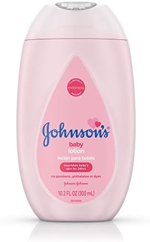 Johnson's Moisturizing Pink Baby Lotion with Coconut Oil, Hypoallergenic, 10.2 fl. oz Johnson's Baby