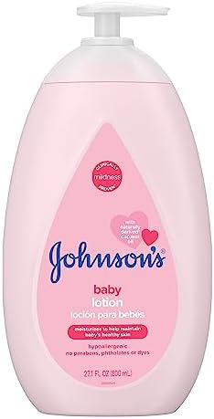 Johnson's Moisturizing Pink Baby Lotion with Coconut Oil, Hypoallergenic, 16.9 fl. oz Johnson's Baby