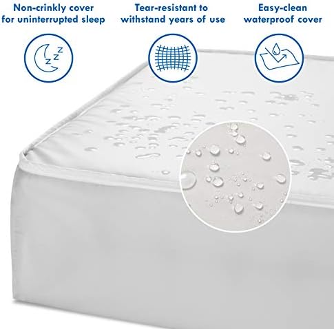 DaVinci Complete Slumber Crib & Toddler Mattress, Firm support, Lightweight, Waterproof, Greenguard Gold Certified DaVinci