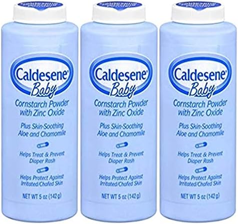 Присыпка Caldesene Cornstarch Baby Powder с оксидом цинка, без талька, 142 г (3 упаковки) Caldesene