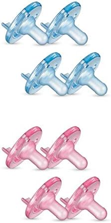 Philips Avent Soothie Pacifier Bundle, 3-18 Months, 8 Pack, Blue + Pink Philips