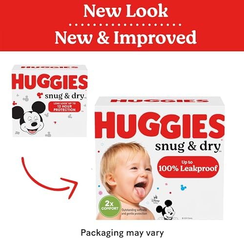 Подгузники для новорожденных Snug & Dry, размер 1 (3,6-6,4 кг), 38 шт. Huggies