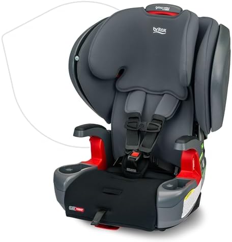 Детский бустер Britax Grow With You ClickTight Plus, 2-в-1, с SafeWash покрытием, черный омбре Britax