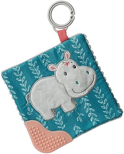 Прорезыватель Mary Meyer Crinkle Teether, 6 x 6 дюймов, Jewel Hippo Mary Meyer