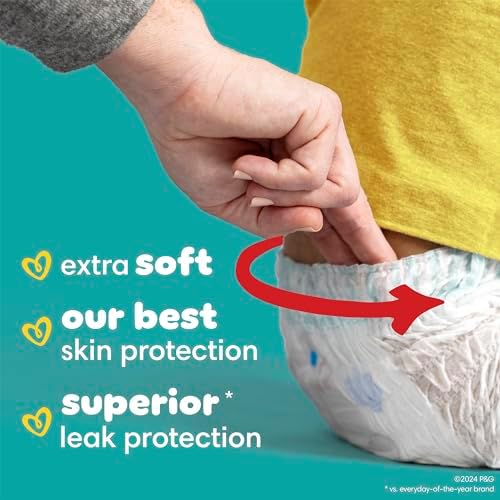 Pampers Swaddlers 360 Pull-On Diapers, Size 3, 70 Count for up to 100% Leakproof Skin Protection and Easy Changes Pampers