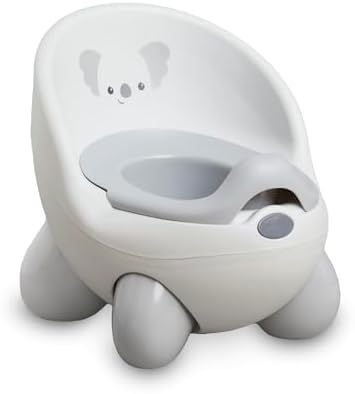 Горшок INFANTINO Potty Pals с подкладкой для туалета, съемная чаша с защитой от брызг, противоскользящие ножки, серый коала INFANTINO