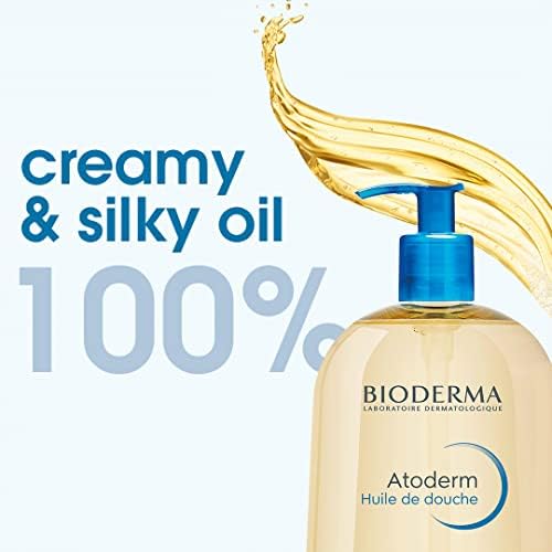 Bioderma Atoderm Shower Oil, Cleansing Oil For Face & Body, Nourishing Cleansing Oil Bioderma