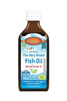 Kid's Norwegian Fish Oil Omega-3s Natural Lemon -- 800 mg - 6.7 fl oz (Жидкие унции) Carlson