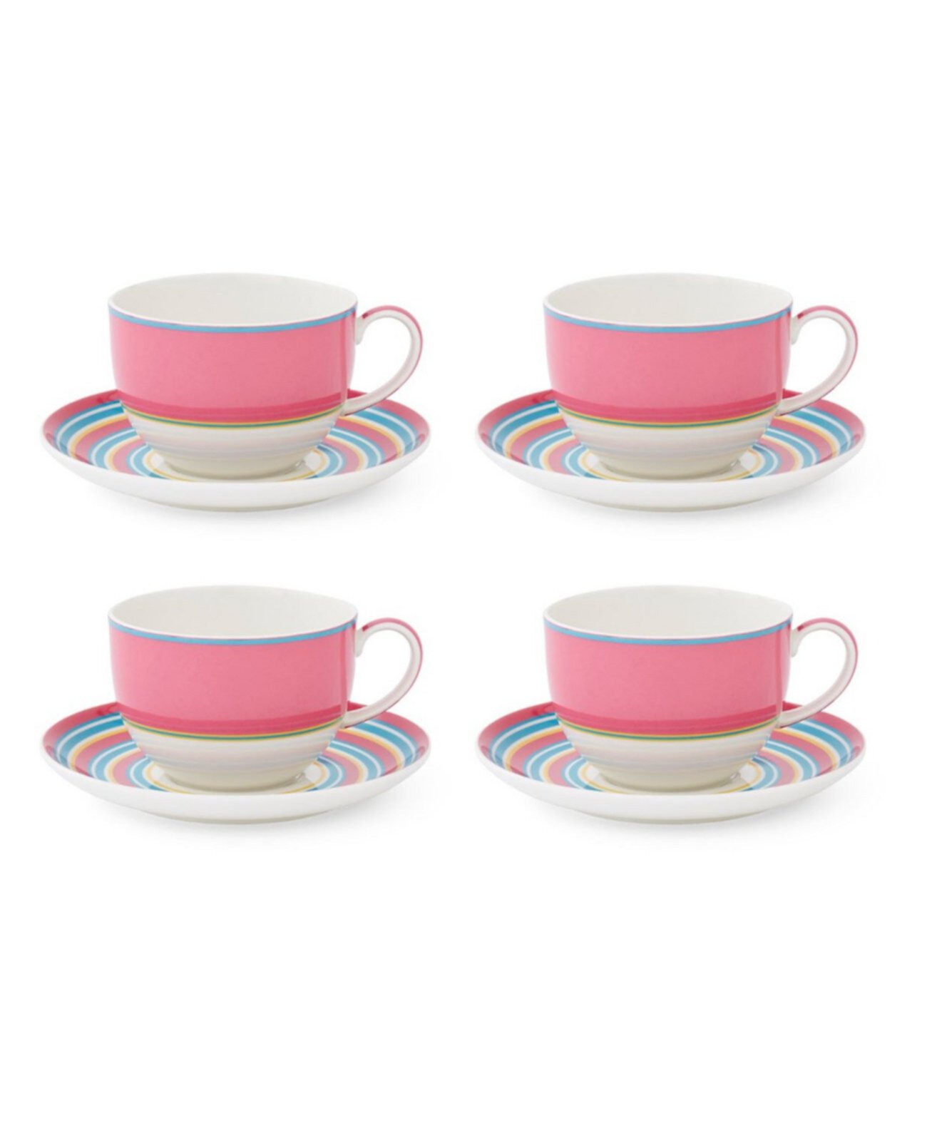 Calypso Teacup & Saucer, Set of 4 Kit Kemp for Spode