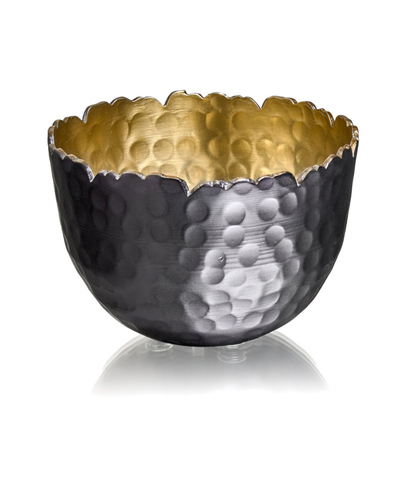 Signature Collection Enamel and Gold-Tone Snack Bowl Godinger