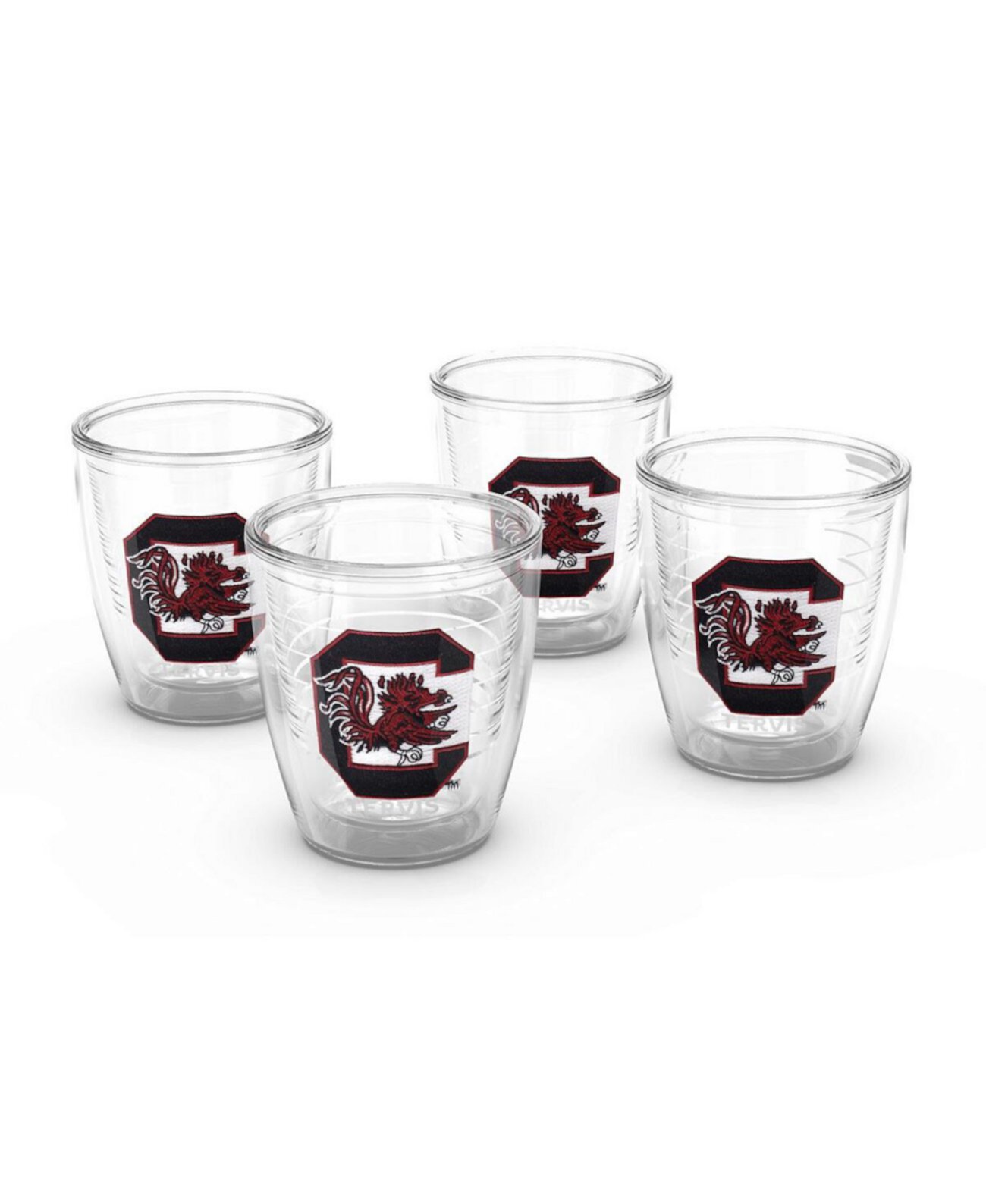 South Carolina Gamecocks 4-Pack 12oz. Emblem Tumbler Set Tervis