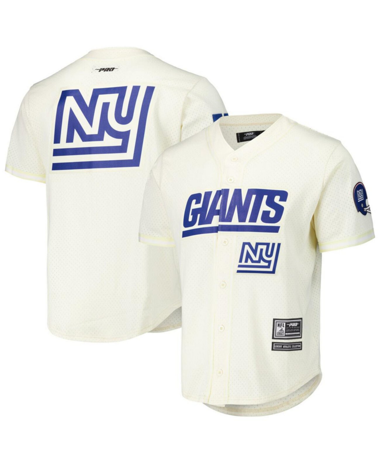 Мужская кремовая рубашка New York Giants Retro Classic с сетчатой конструкцией от Pro Standard Pro Standard