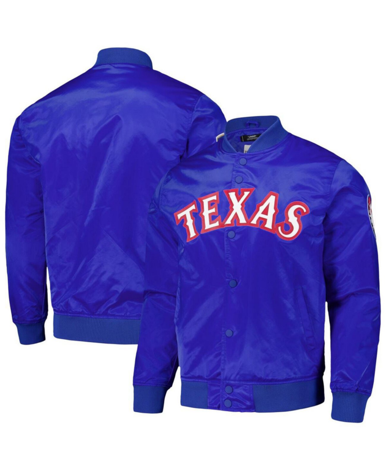 Мужская Повседневная куртка Pro Standard Texas Rangers Wordmark Satin Full-Snap Pro Standard