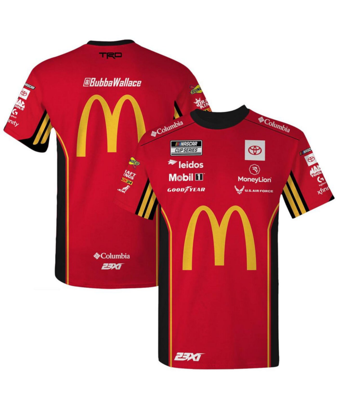 Мужская Джерси Checkered Flag Sports Bubba Wallace McDonald's Uniform Checkered Flag Sports