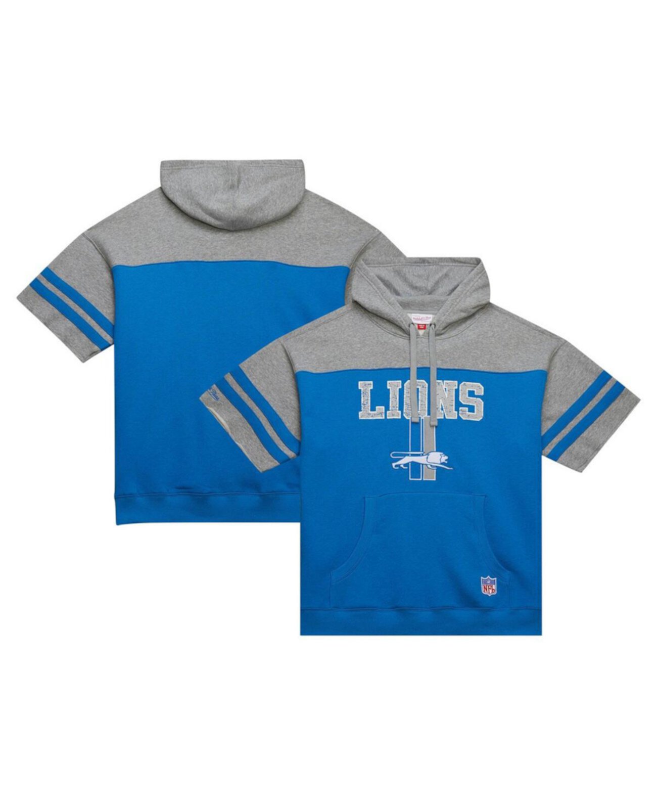 Мужское Худи Mitchell & Ness Vintage-логотип Detroit Lions Mitchell & Ness