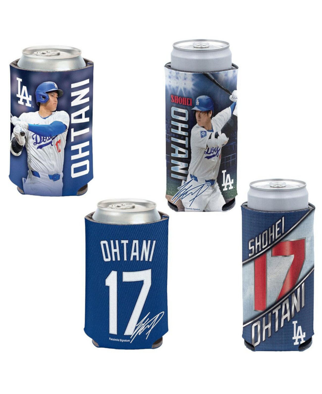 Shohei Ohtani Los Angeles Dodgers Slim 12 oz. Can Cooler Four Pack Wincraft