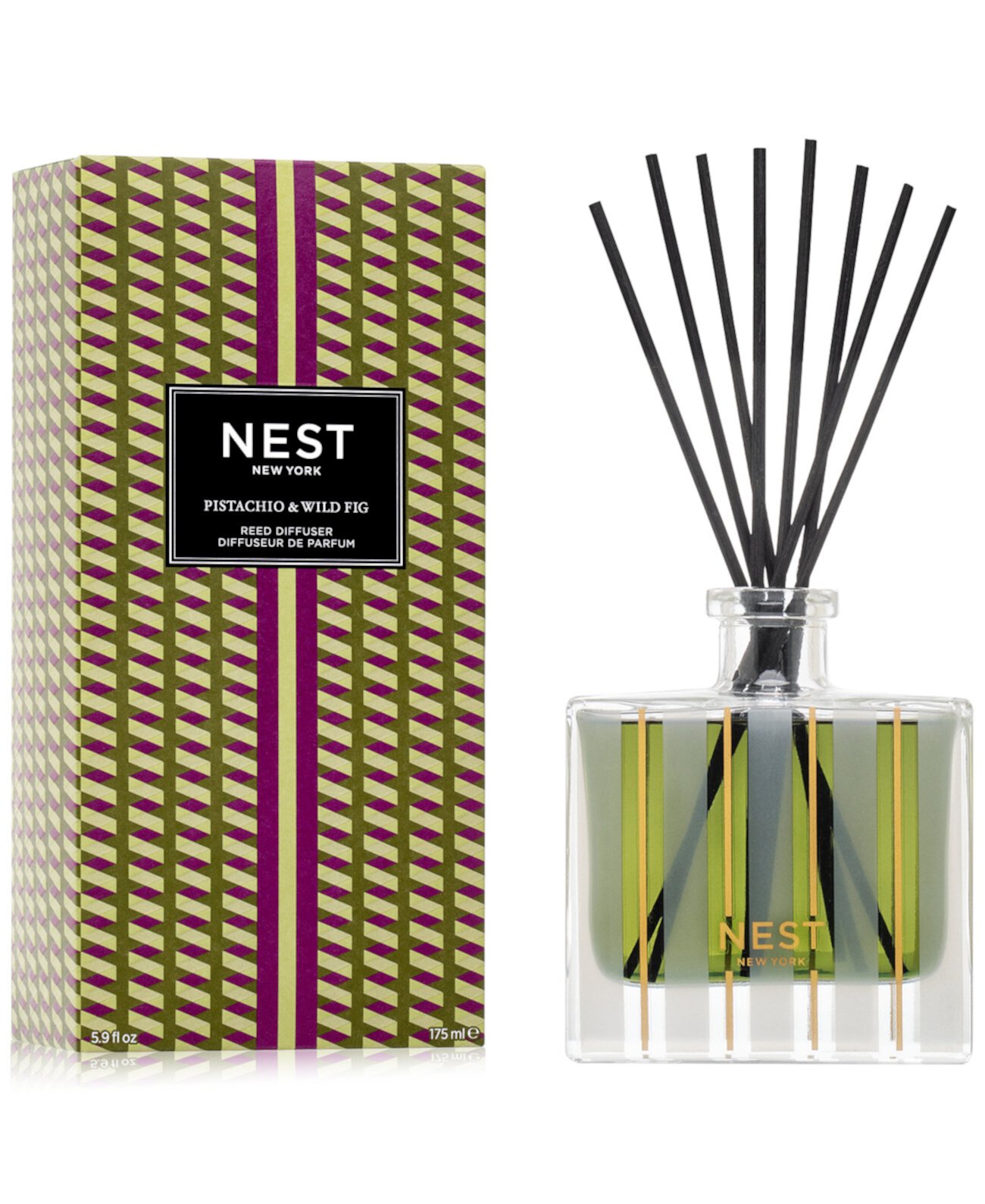 Pistachio & Wild Fig Reed Diffuser, 5.9 oz. Nest