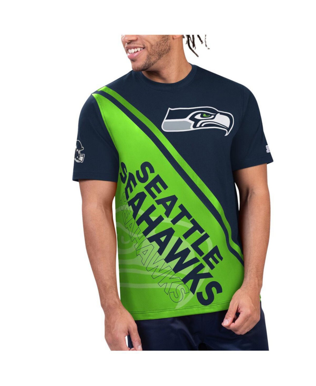 Мужская Джерси Starter Seattle Seahawks Finish Line Extreme Graphic T-Shirt Starter