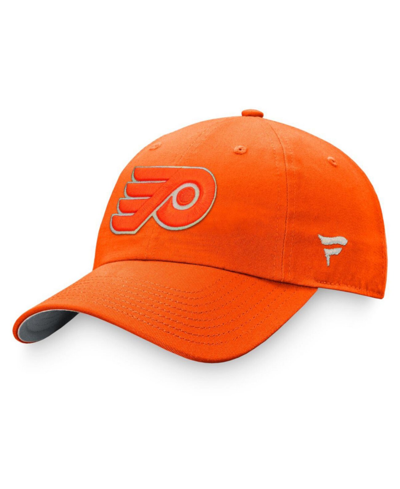 Женская оранжевая бейсболка Philadelphia Flyers Iconic Glimmer с регулируемым размером Fanatics