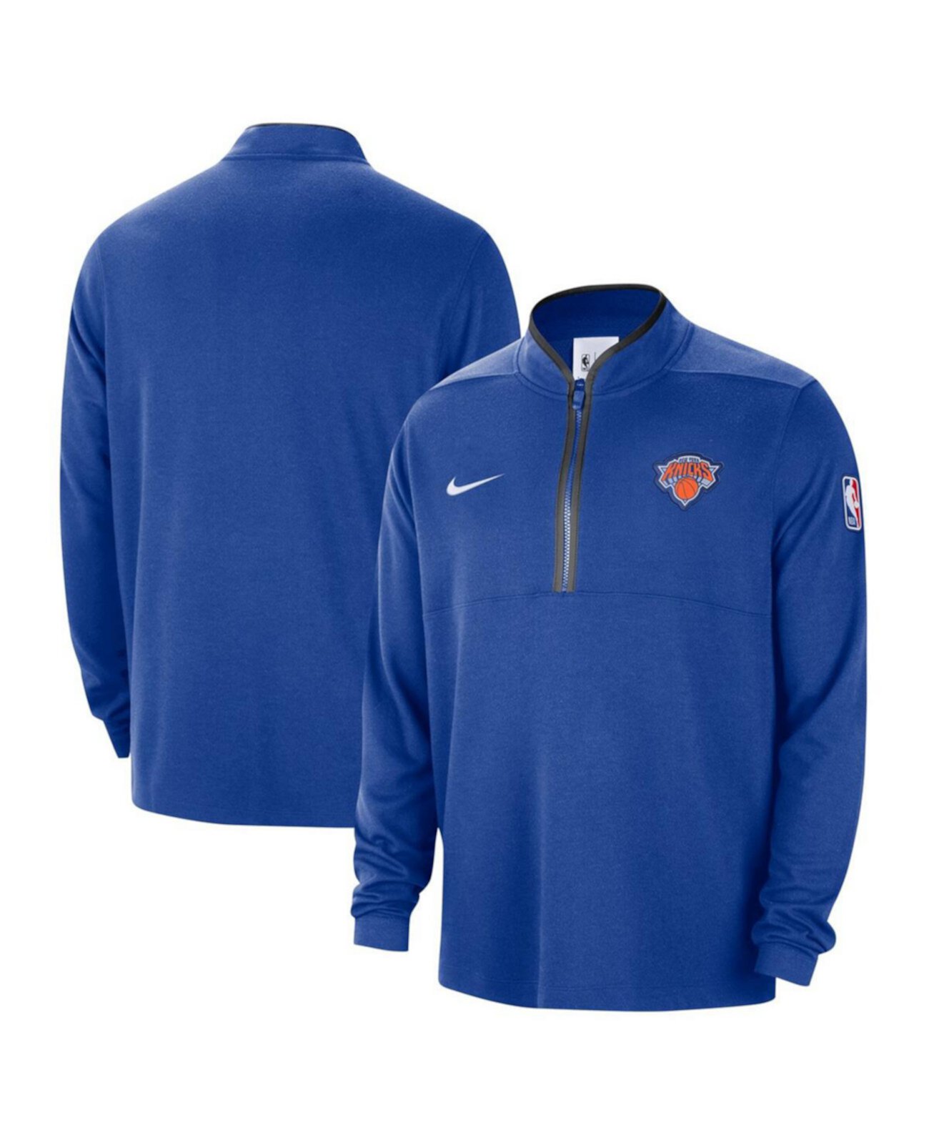 Мужская флисовая толстовка Nike New York Knicks 2024/25 с молнией до середины груди Nike