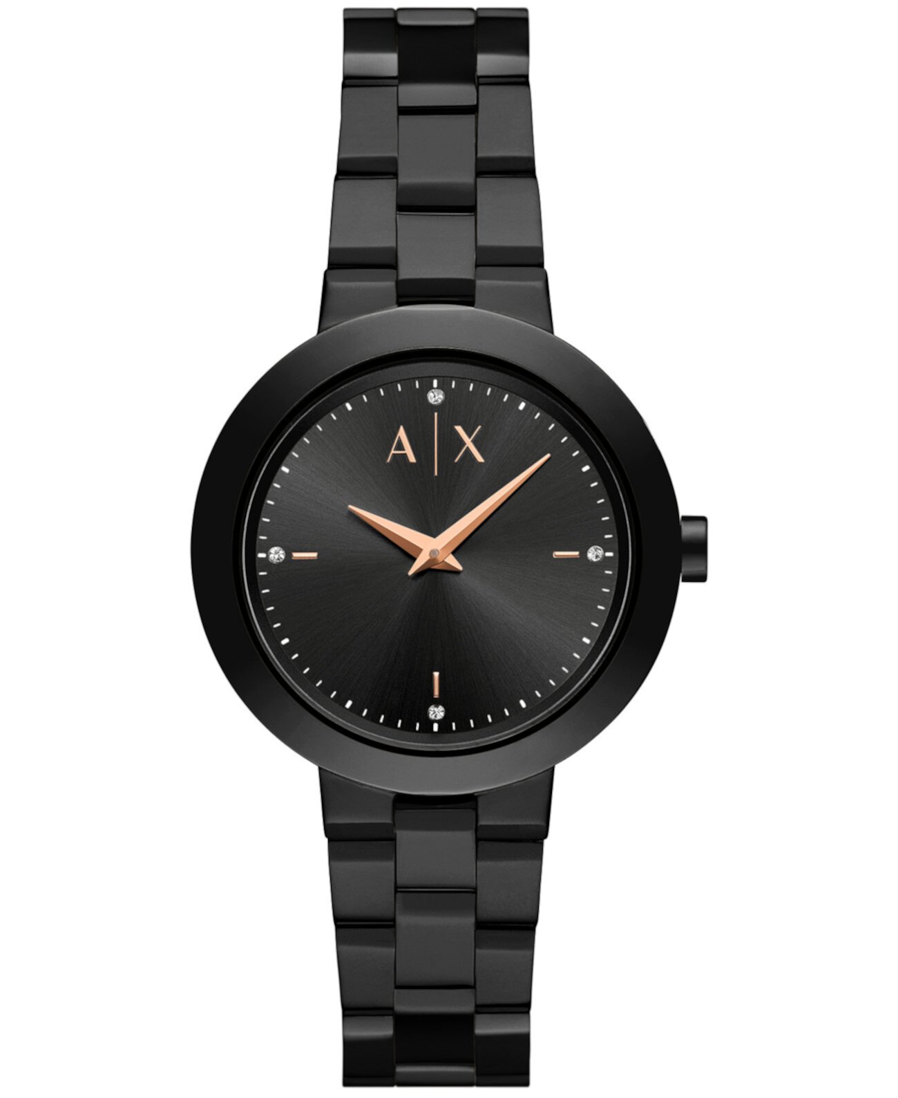 Смарт часы Armani Women's Quartz Two-Hand Black Stainless Steel 36MM Armani