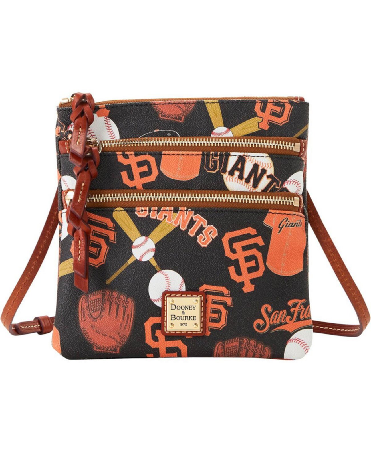 Сумка кросс-боди Dooney & Bourke Women's San Francisco Giants Game Day Triple Zip Dooney & Bourke