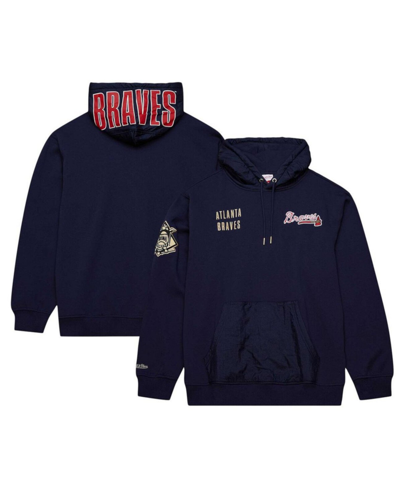 Мужское Худи Mitchell & Ness Atlanta Braves Team OG 2.0 Current Logo Mitchell & Ness