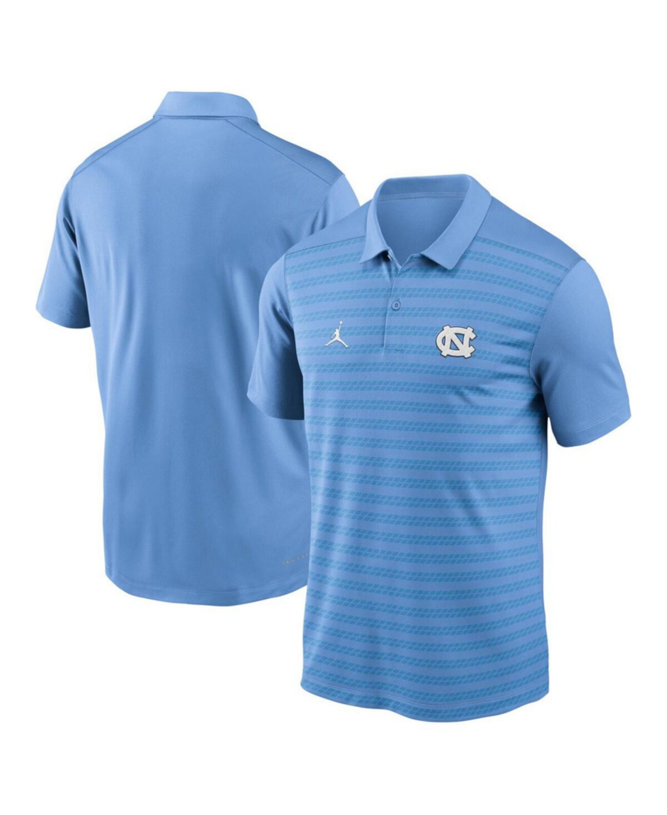 Мужское поло Jordan 2024 с технологией Dri-FIT в каролинском голубом цвете North Carolina Tar Heels Fanatics