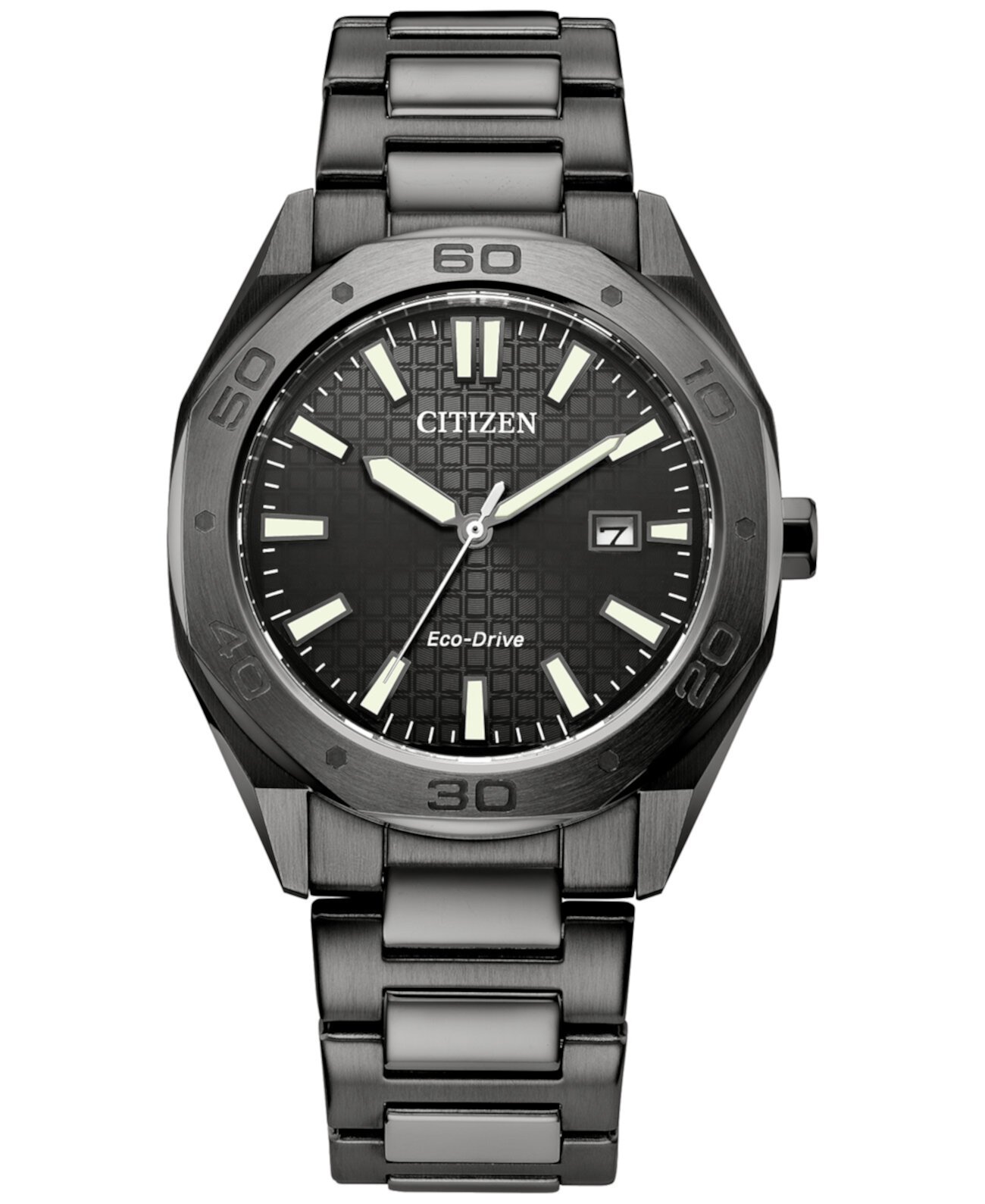 Смарт часы Citizen Eco-Drive Мужские Weekender с браслетом из нержавеющей стали серого цвета, 41mm Citizen