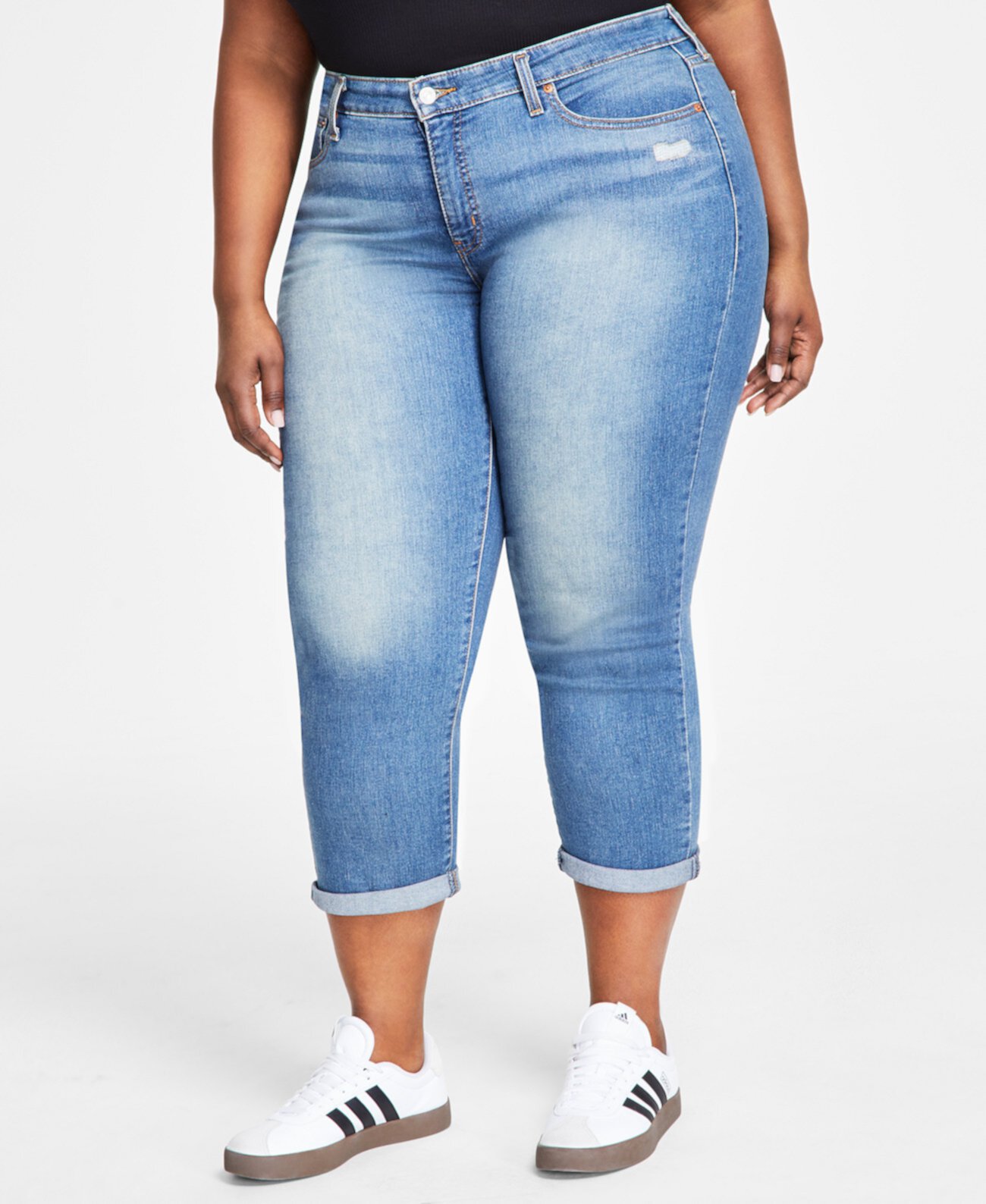 Женские Джинсы skinny Levi's® Plus Size Mid Rise Roll-Cuff Levi's®