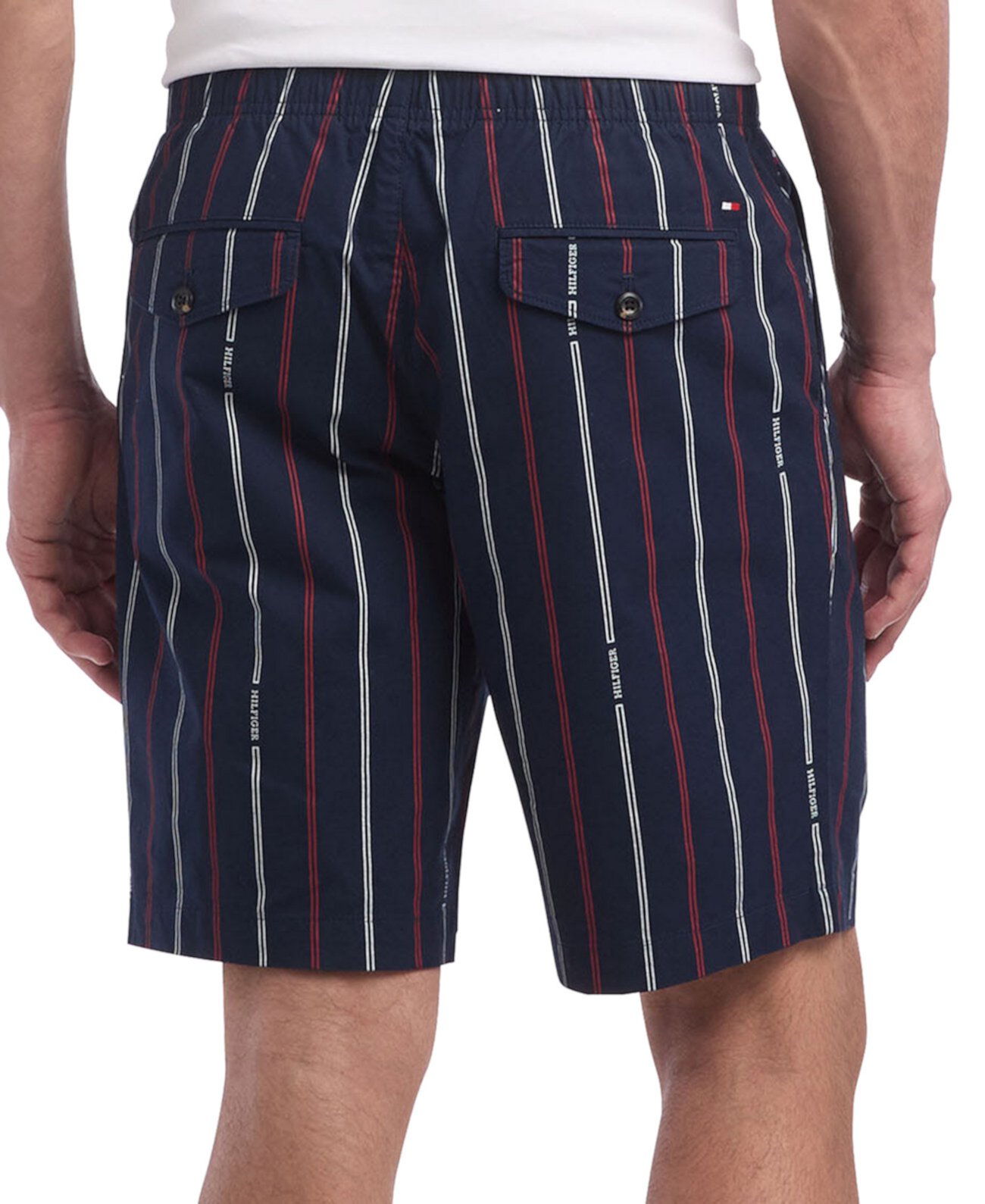 Мужские шорты Tommy Hilfiger Brooklyn Straight Fit с полосками, 9 дюймов Tommy Hilfiger