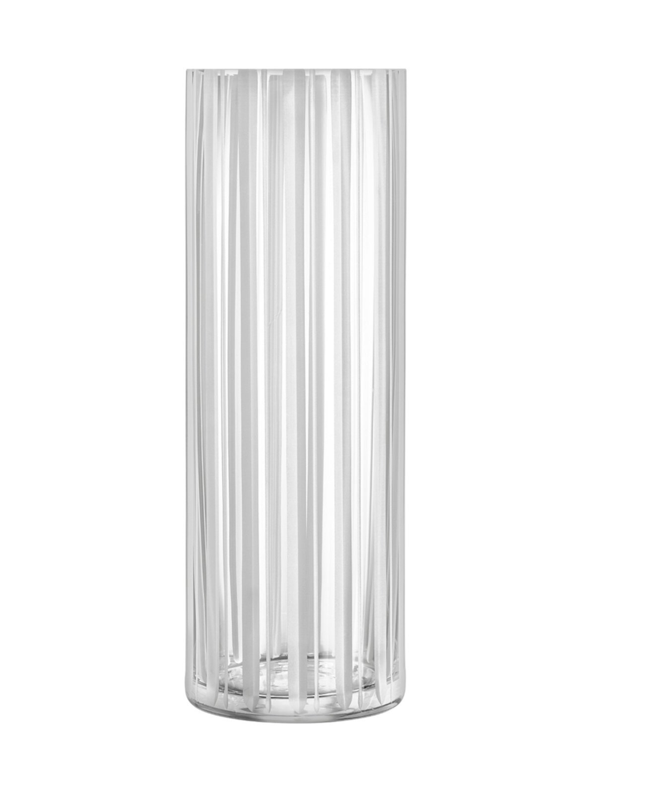 13'' Stripes Crystal Vase Large Orrefors