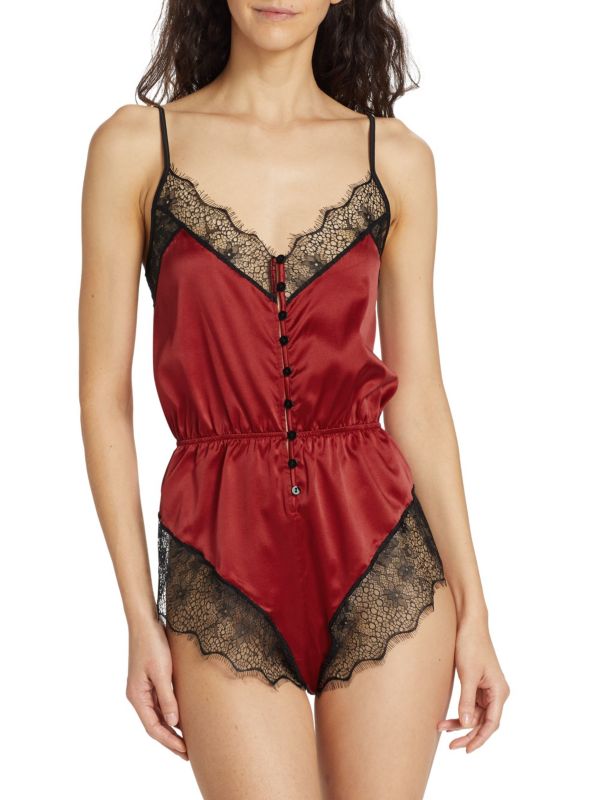 Женское Боди KIKI DE MONTPARNASSE La Reve Silk Charmeuse KIKI DE MONTPARNASSE