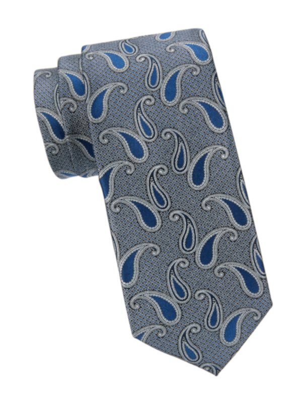 Галстук Brioni Paisley Silk Tie Brioni